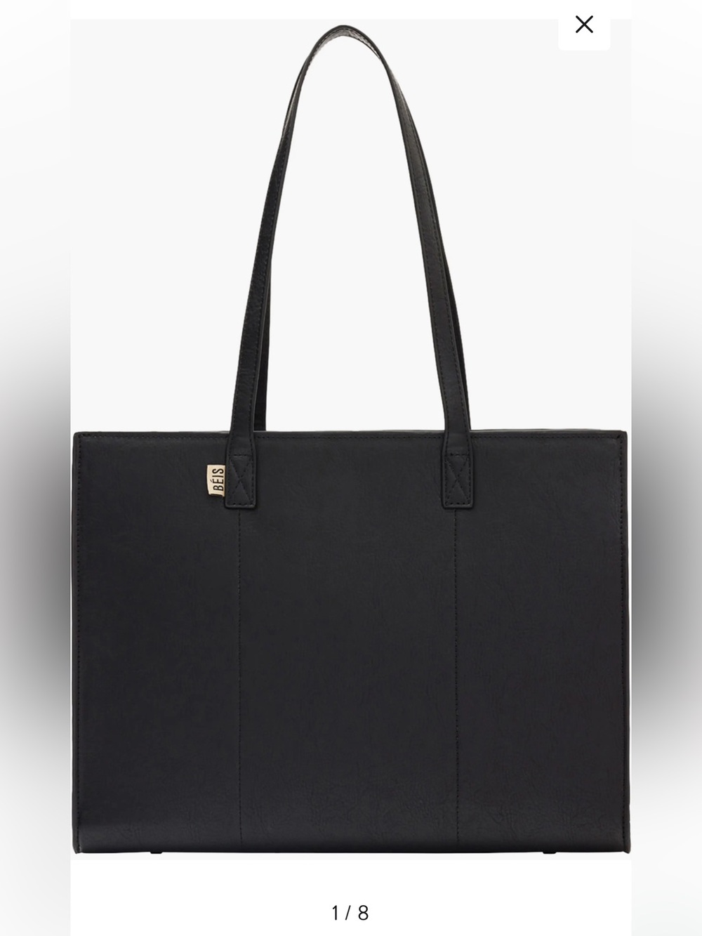 BEIS Black Structured Everyday Tote
